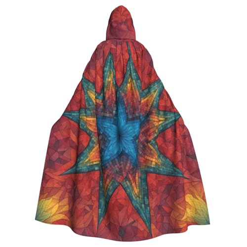 SXOOGE Buntes Star 1 Unisex-Kostüm, Cosplay-Kostüm, Halloween, Kapuzenumhang für Party, Verkleidung, durchgehender Uniform-Bademantel SXOOGE Buntes Star 1 Unisex-Kostüm, Cosplay-Kostüm, Halloween, Kapuzenumhang für Party, Verkleidung, durchgehender Uniform-Bademantel von SXOOGE