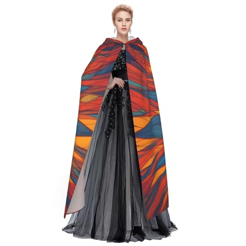 SXOOGE Buntes Stern-Halloween-Umhang, Unisex, Kapuzenumhang, Cosplay-Kostüm, Umhang für Halloween, Kapuzenuniform SXOOGE Buntes Stern-Halloween-Umhang, Unisex, Kapuzenumhang, Cosplay-Kostüm, Umhang für Halloween, Kapuzenuniform von SXOOGE