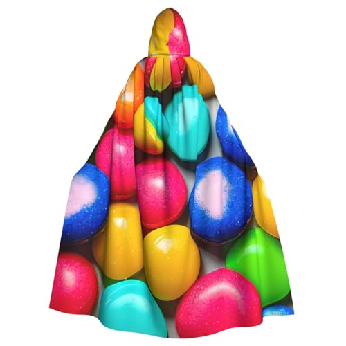 SXOOGE Buntes Süßigkeiten-Halloween-Umhang, Unisex, Kapuzenumhang, Cosplay-Kostüm, Umhang für Halloween, Kapuzenuniform SXOOGE Buntes Süßigkeiten-Halloween-Umhang, Unisex, Kapuzenumhang, Cosplay-Kostüm, Umhang für Halloween, Kapuzenuniform von SXOOGE