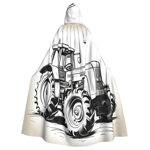 SXOOGE Cartoon-Traktor 1 Halloween-Umhang, Unisex, Kapuzenumhang, Cosplay-Kostüm, Umhang für Halloween, Kapuzenuniform SXOOGE Cartoon-Traktor 1 Halloween-Umhang, Unisex, Kapuzenumhang, Cosplay-Kostüm, Umhang für Halloween, Kapuzenuniform von SXOOGE