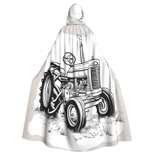 SXOOGE Cartoon-Traktor-Halloween-Umhang, Unisex, Kapuzenumhang, Cosplay-Kostüm, Umhang für Halloween, Kapuzenuniform SXOOGE Cartoon-Traktor-Halloween-Umhang, Unisex, Kapuzenumhang, Cosplay-Kostüm, Umhang für Halloween, Kapuzenuniform von SXOOGE