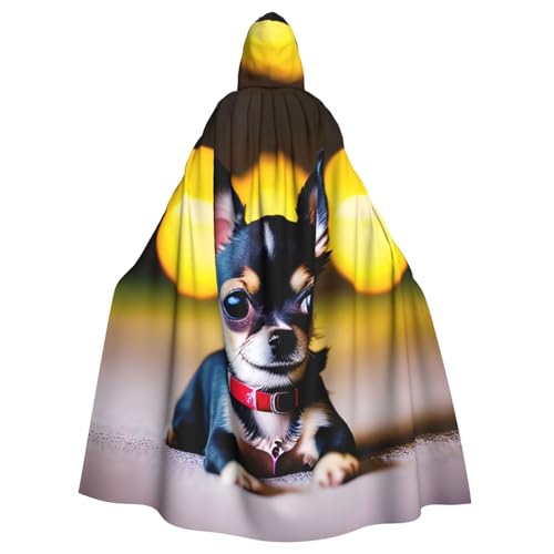 SXOOGE Chihuahua-Hunde-Halloween-Umhang, Unisex, Kapuzenumhang, Cosplay-Kostüm, Umhang für Halloween, Kapuzenuniform SXOOGE Chihuahua-Hunde-Halloween-Umhang, Unisex, Kapuzenumhang, Cosplay-Kostüm, Umhang für Halloween, Kapuzenuniform von SXOOGE