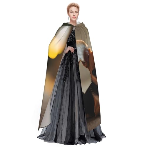 SXOOGE Chihuahua-Hunde-Umhang, Unisex, Kapuzenumhang, Cosplay-Kostüm, Umhang für Halloween, Kapuzenuniform von SXOOGE