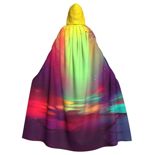 SXOOGE Dream buntes Unisex-Kostüm, Cosplay-Kostüm, Halloween, Kapuzenumhang für Party, Verkleidung, durchgehender Uniform-Bademantel von SXOOGE
