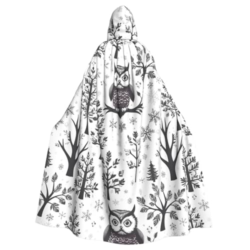 SXOOGE Eulen-Baumzweige, Unisex, Cosplay-Kostüm, Halloween, Kapuzenumhang, Umhang für Party, Verkleidung, volle Länge, Uniform-Bademantel SXOOGE Eulen-Baumzweige, Unisex, Cosplay-Kostüm, Halloween, Kapuzenumhang, Umhang für Party, Verkleidung, volle Länge, Uniform-Bademantel von SXOOGE