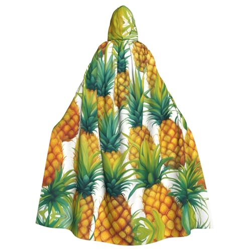 SXOOGE Exotische tropische Ananas-Halloween-Umhang, Unisex, Kapuzenumhang, Cosplay-Kostüm, Umhang für Halloween, Kapuzenuniform SXOOGE Exotische tropische Ananas-Halloween-Umhang, Unisex, Kapuzenumhang, Cosplay-Kostüm, Umhang für Halloween, Kapuzenuniform von SXOOGE