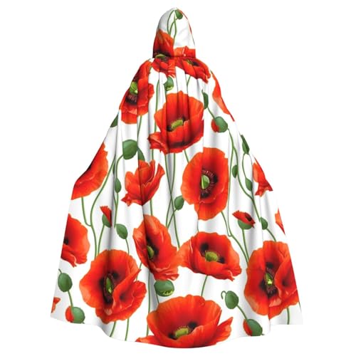SXOOGE Flower Unisex Cosplay Kostüm Halloween Kapuzenumhang Umhang für Party Verkleiden voller Länge Uniform Robe SXOOGE Flower Unisex Cosplay Kostüm Halloween Kapuzenumhang Umhang für Party Verkleiden voller Länge Uniform Robe von SXOOGE