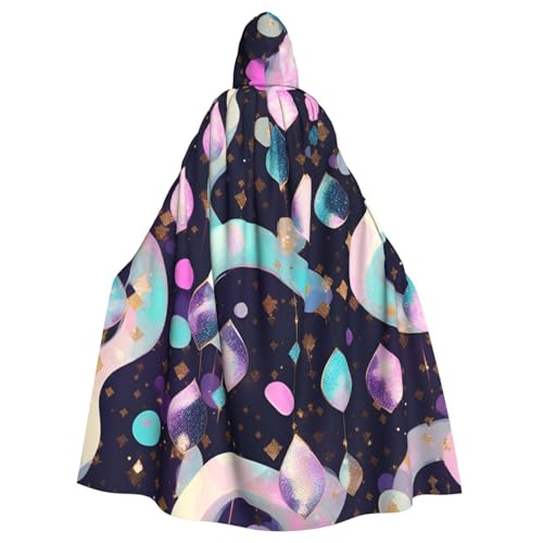 SXOOGE Glitzernder, hübscher Halloween-Umhang, Unisex, Kapuzenumhang, Cosplay-Kostüm, Umhang für Halloween, Kapuzenuniform SXOOGE Glitzernder, hübscher Halloween-Umhang, Unisex, Kapuzenumhang, Cosplay-Kostüm, Umhang für Halloween, Kapuzenuniform von SXOOGE