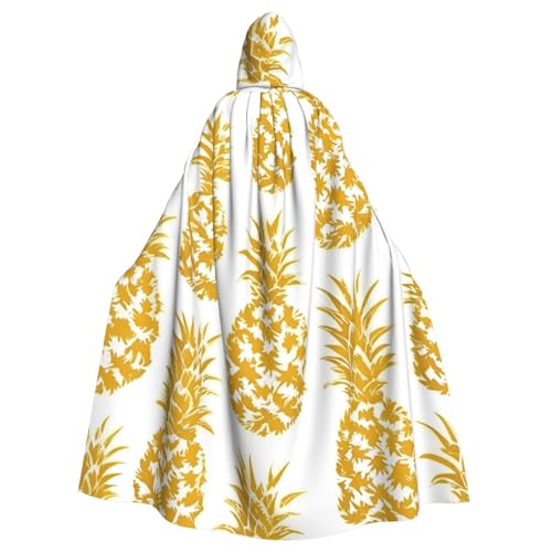 SXOOGE Goldener Ananas-Umhang mit Kapuze, Unisex, Cosplay-Kostüm, Halloween, Umhang für Party, Verkleidung, volle Länge, Uniform-Bademantel SXOOGE Goldener Ananas-Umhang mit Kapuze, Unisex, Cosplay-Kostüm, Halloween, Umhang für Party, Verkleidung, volle Länge, Uniform-Bademantel von SXOOGE