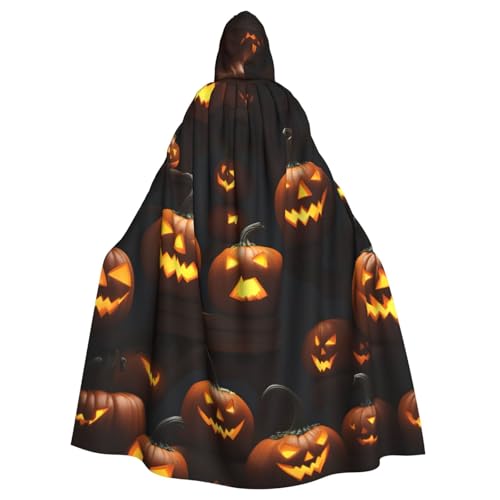 SXOOGE Halloween Kürbis 1 Unisex Cosplay Kostüm Halloween Kapuzenumhang Umhang für Party Dress Up volle Länge Uniform Robe SXOOGE Halloween Kürbis 1 Unisex Cosplay Kostüm Halloween Kapuzenumhang Umhang für Party Dress Up volle Länge Uniform Robe von SXOOGE