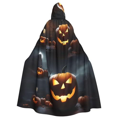 SXOOGE Halloween Kürbis Unisex Cosplay Kostüm Halloween Kapuzenumhang Umhang für Party Verkleiden voller Länge Uniform Robe SXOOGE Halloween Kürbis Unisex Cosplay Kostüm Halloween Kapuzenumhang Umhang für Party Verkleiden voller Länge Uniform Robe von SXOOGE