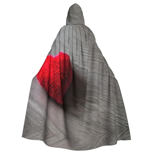 SXOOGE Halloween-Umhang mit rotem Herz, Unisex, Kapuzenumhang, Cosplay, Kostüm, Umhang für Halloween, Kapuzenuniform SXOOGE Halloween-Umhang mit rotem Herz, Unisex, Kapuzenumhang, Cosplay, Kostüm, Umhang für Halloween, Kapuzenuniform von SXOOGE