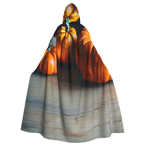 SXOOGE Herbst-Kürbis-Halloween-Umhang, Unisex, Kapuzenumhang, Cosplay-Kostüm, Umhang für Halloween, Kapuzenuniform SXOOGE Herbst-Kürbis-Halloween-Umhang, Unisex, Kapuzenumhang, Cosplay-Kostüm, Umhang für Halloween, Kapuzenuniform von SXOOGE