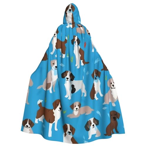 SXOOGE Hunde-Show, Unisex, Cosplay-Kostüm, Halloween, Kapuzenumhang, Umhang für Party, Verkleidung, durchgehender Uniform-Bademantel SXOOGE Hunde-Show, Unisex, Cosplay-Kostüm, Halloween, Kapuzenumhang, Umhang für Party, Verkleidung, durchgehender Uniform-Bademantel von SXOOGE