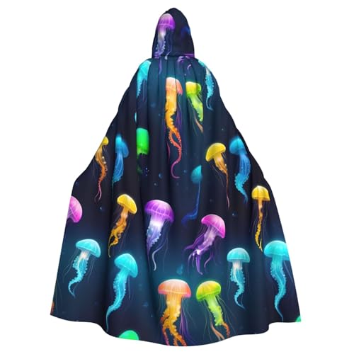 SXOOGE Jellyfish Ocean Unisex Cosplay Kostüm Halloween Kapuzenumhang Umhang für Party Verkleiden voller Länge Uniform Robe SXOOGE Jellyfish Ocean Unisex Cosplay Kostüm Halloween Kapuzenumhang Umhang für Party Verkleiden voller Länge Uniform Robe von SXOOGE