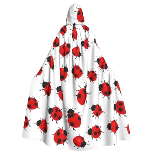 SXOOGE Ladybug Unisex Cosplay Kostüm Halloween Kapuzenumhang Umhang für Party Verkleiden volle Länge Uniform Robe SXOOGE Ladybug Unisex Cosplay Kostüm Halloween Kapuzenumhang Umhang für Party Verkleiden volle Länge Uniform Robe von SXOOGE