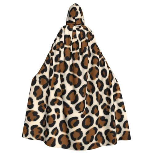 SXOOGE Leopardenmuster, Unisex, Cosplay-Kostüm, Halloween, Kapuzenumhang, Umhang für Party, Verkleidung, volle Länge, Uniform-Bademantel SXOOGE Leopardenmuster, Unisex, Cosplay-Kostüm, Halloween, Kapuzenumhang, Umhang für Party, Verkleidung, volle Länge, Uniform-Bademantel von SXOOGE