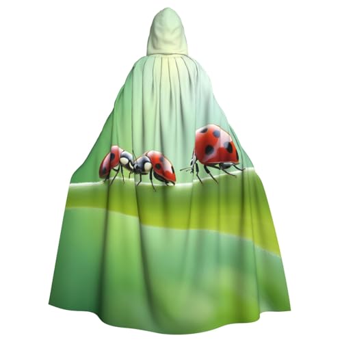 SXOOGE Lustiges Marienkäfer-Kostüm, Unisex, Cosplay-Kostüm, Halloween, Kapuzenumhang, Umhang für Party, Verkleidung, volle Länge, Uniform-Bademantel SXOOGE Lustiges Marienkäfer-Kostüm, Unisex, Cosplay-Kostüm, Halloween, Kapuzenumhang, Umhang für Party, Verkleidung, volle Länge, Uniform-Bademantel von SXOOGE