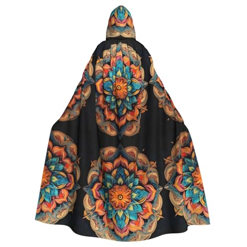 SXOOGE Medallion Multi, Unisex, Cosplay-Kostüm, Halloween, Kapuzenumhang, Umhang für Party, Verkleidung, volle Länge, Uniform-Bademantel von SXOOGE