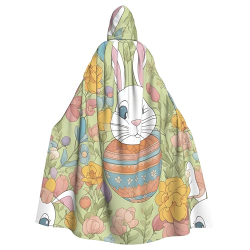 SXOOGE Osterhasen-Blumenmuster, Unisex, Cosplay-Kostüm, Halloween, Kapuzenumhang, Umhang für Party, Verkleidung, volle Länge, Uniform-Bademantel SXOOGE Osterhasen-Blumenmuster, Unisex, Cosplay-Kostüm, Halloween, Kapuzenumhang, Umhang für Party, Verkleidung, volle Länge, Uniform-Bademantel von SXOOGE