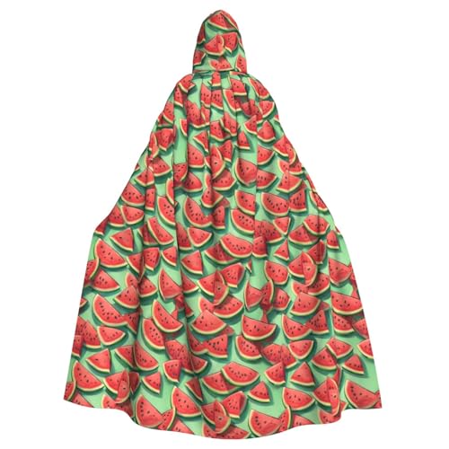 SXOOGE Ripe Watermelon Slice Unisex Cosplay Kostüm Halloween Kapuzenumhang Umhang für Party Verkleiden voller Länge Uniform Robe SXOOGE Ripe Watermelon Slice Unisex Cosplay Kostüm Halloween Kapuzenumhang Umhang für Party Verkleiden voller Länge Uniform Robe von SXOOGE