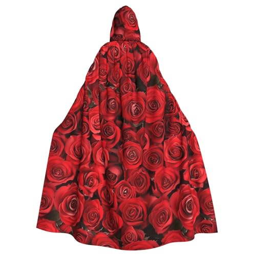 SXOOGE Rote Rose, Unisex, Cosplay-Kostüm, Halloween, Kapuzenumhang, Umhang für Party, Verkleidung, volle Länge, Uniform-Bademantel SXOOGE Rote Rose, Unisex, Cosplay-Kostüm, Halloween, Kapuzenumhang, Umhang für Party, Verkleidung, volle Länge, Uniform-Bademantel von SXOOGE