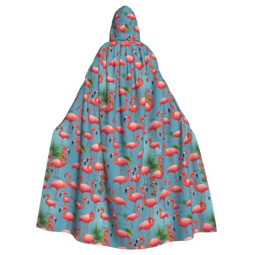 SXOOGE Roter Flamingo-Kostüm, Unisex, Cosplay-Kostüm, Halloween, Kapuzenumhang für Party, Verkleidung, volle Länge, Uniform-Bademantel SXOOGE Roter Flamingo-Kostüm, Unisex, Cosplay-Kostüm, Halloween, Kapuzenumhang für Party, Verkleidung, volle Länge, Uniform-Bademantel von SXOOGE