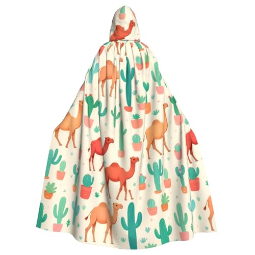 SXOOGE Roter Kamelkaktus, Unisex, Cosplay-Kostüm, Halloween, Kapuzenumhang, Umhang für Party, Verkleidung, volle Länge, Uniform-Bademantel SXOOGE Roter Kamelkaktus, Unisex, Cosplay-Kostüm, Halloween, Kapuzenumhang, Umhang für Party, Verkleidung, volle Länge, Uniform-Bademantel von SXOOGE