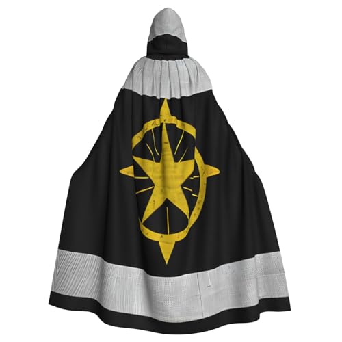 SXOOGE Schwarzer Halloween-Umhang mit Arizona-Flagge, Unisex, Kapuzenumhang, Cosplay-Kostüm, Umhang für Halloween, Kapuzenuniform SXOOGE Schwarzer Halloween-Umhang mit Arizona-Flagge, Unisex, Kapuzenumhang, Cosplay-Kostüm, Umhang für Halloween, Kapuzenuniform von SXOOGE