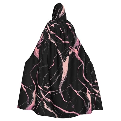 SXOOGE Schwarzer Rosen-Marmor, Unisex, Cosplay-Kostüm, Halloween, Kapuzenumhang, Umhang für Party, Verkleidung, volle Länge, Uniform-Bademantel SXOOGE Schwarzer Rosen-Marmor, Unisex, Cosplay-Kostüm, Halloween, Kapuzenumhang, Umhang für Party, Verkleidung, volle Länge, Uniform-Bademantel von SXOOGE