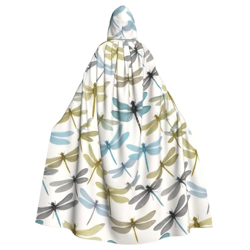 SXOOGE Simple Libelle, Unisex, Cosplay-Kostüm, Halloween, Kapuzenumhang, Umhang für Party, Verkleidung, volle Länge, Uniform-Bademantel von SXOOGE