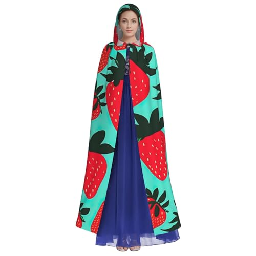 SXOOGE Süßer Erdbeer-Umhang, Unisex, Kapuzenumhang, Cosplay-Kostüm, Umhang für Halloween, Kapuzenuniform SXOOGE Süßer Erdbeer-Umhang, Unisex, Kapuzenumhang, Cosplay-Kostüm, Umhang für Halloween, Kapuzenuniform von SXOOGE