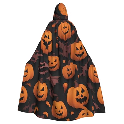 SXOOGE Süßes Halloween-Muster, Unisex, Cosplay-Kostüm, Halloween-Kapuzenumhang für Partys, Verkleidungen, Ganzkörper-Bademantel SXOOGE Süßes Halloween-Muster, Unisex, Cosplay-Kostüm, Halloween-Kapuzenumhang für Partys, Verkleidungen, Ganzkörper-Bademantel von SXOOGE