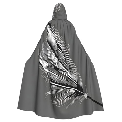 SXOOGE Tanzender Halloween-Umhang mit Feder, Unisex, Kapuzenumhang, Cosplay-Kostüm, Umhang für Halloween, Kapuzenuniform SXOOGE Tanzender Halloween-Umhang mit Feder, Unisex, Kapuzenumhang, Cosplay-Kostüm, Umhang für Halloween, Kapuzenuniform von SXOOGE