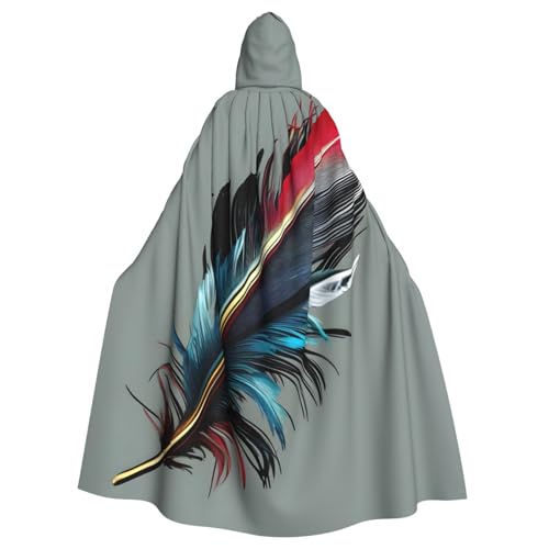 SXOOGE Tanzender Halloween-Umhang mit Feder, Unisex, Kapuzenumhang, Cosplay-Kostüm, Umhang für Halloween, Kapuzenuniform SXOOGE Tanzender Halloween-Umhang mit Feder, Unisex, Kapuzenumhang, Cosplay-Kostüm, Umhang für Halloween, Kapuzenuniform von SXOOGE
