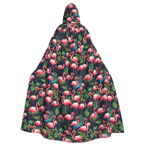 SXOOGE Tropische Flamingos, Unisex, Cosplay-Kostüm, Halloween, Kapuzenumhang, Umhang für Party, Verkleidung, volle Länge, Uniform-Bademantel SXOOGE Tropische Flamingos, Unisex, Cosplay-Kostüm, Halloween, Kapuzenumhang, Umhang für Party, Verkleidung, volle Länge, Uniform-Bademantel von SXOOGE