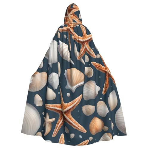 SXOOGE Unisex-Kostüm, Motiv: Seestern und Muscheln, Cosplay-Kostüm, Halloween, Kapuzenumhang für Partys, Ganzkörper-Bademantel SXOOGE Unisex-Kostüm, Motiv: Seestern und Muscheln, Cosplay-Kostüm, Halloween, Kapuzenumhang für Partys, Ganzkörper-Bademantel von SXOOGE