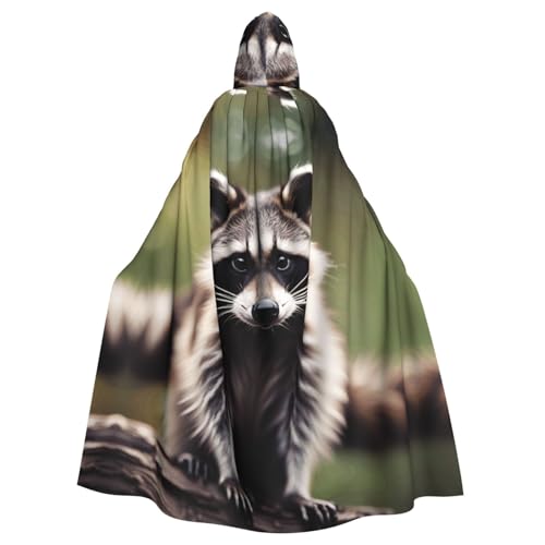 SXOOGE Unisex Waschbär-Kapuzenumhang für Halloween, Cosplay-Kostüm SXOOGE Unisex Waschbär-Kapuzenumhang für Halloween, Cosplay-Kostüm von SXOOGE