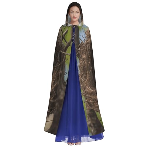 SXOOGE Vogelnest Halloween-Umhang, Unisex, Kapuzenumhang, Cosplay-Kostüm, Umhang für Halloween, Kapuzenuniform SXOOGE Vogelnest Halloween-Umhang, Unisex, Kapuzenumhang, Cosplay-Kostüm, Umhang für Halloween, Kapuzenuniform von SXOOGE