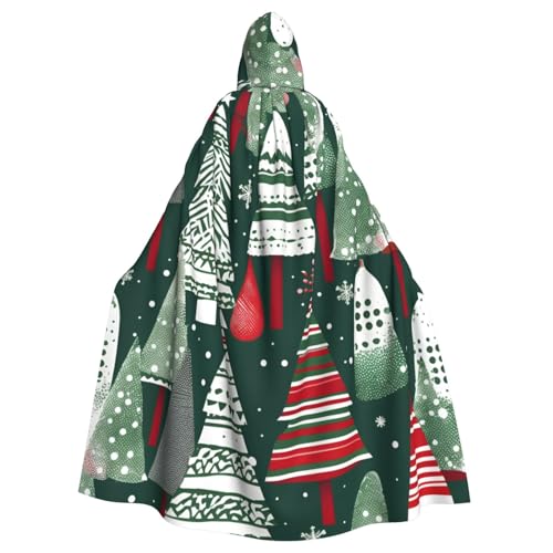 SXOOGE Weihnachtsbäume Unisex Cosplay Kostüm Halloween Kapuzenumhang Umhang für Party Verkleiden voller Länge Uniform Robe von SXOOGE