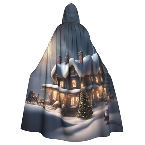 SXOOGE Weihnachtsdorfhaus 2 Halloween Umhang Unisex Robe Kapuzenumhang Cosplay Kostüm Umhang für Halloween Kapuzenuniform SXOOGE Weihnachtsdorfhaus 2 Halloween Umhang Unisex Robe Kapuzenumhang Cosplay Kostüm Umhang für Halloween Kapuzenuniform von SXOOGE