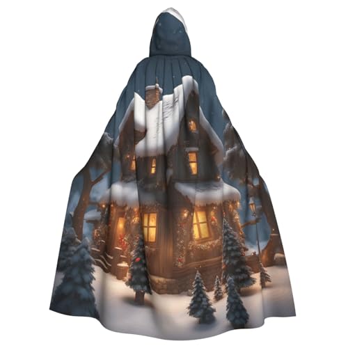 SXOOGE Weihnachtsdorfhaus 3 Halloween Umhang Unisex Robe Kapuzenumhang Cosplay Kostüm Umhang für Halloween Kapuzenuniform SXOOGE Weihnachtsdorfhaus 3 Halloween Umhang Unisex Robe Kapuzenumhang Cosplay Kostüm Umhang für Halloween Kapuzenuniform von SXOOGE