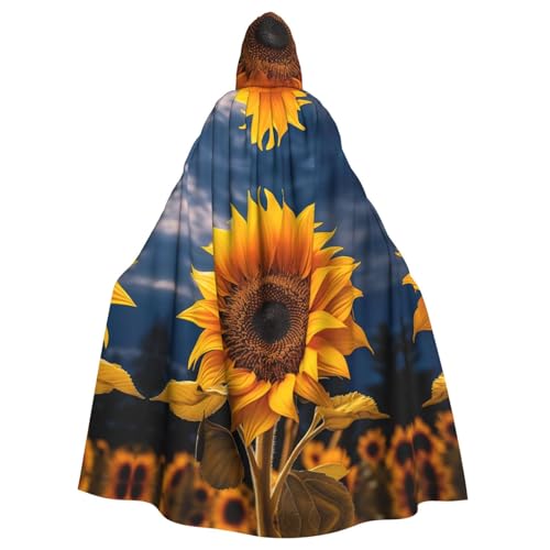 SXOOGE Wunderschöner Sonnenblumen-Umhang für Halloween, Unisex, Kapuzenumhang, Cosplay-Kostüm, Umhang für Halloween, Kapuzenuniform SXOOGE Wunderschöner Sonnenblumen-Umhang für Halloween, Unisex, Kapuzenumhang, Cosplay-Kostüm, Umhang für Halloween, Kapuzenuniform von SXOOGE