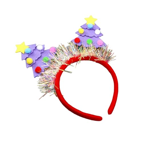 Feiertags-Ornament mit bequemem Weihnachtsbaum-geformtem Stirnband, einfach zu tragen, Kopfschmuck für Familienfeiern von SXRQ