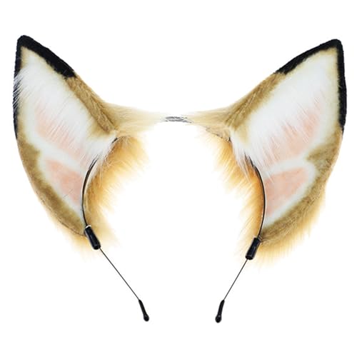 SXRQ Biegbarer Haarreif mit Hundeohren für Damen, Rollenspiel, Anime, Dienstmädchen, Party, Kostüm, weiblich, Cosplay, Haarstyling-Haarband SXRQ Biegbarer Haarreif mit Hundeohren für Damen, Rollenspiel, Anime, Dienstmädchen, Party, Kostüm, weiblich, Cosplay, Haarstyling-Haarband von SXRQ