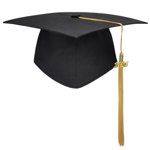 SXRQ Einfarbiger Abschlusshut mit Fransen für Erwachsene, Junggesellenabschied, College, Doktor, Teenager, Uni, Abschlussfeier, Party, dekorativer Hut SXRQ Einfarbiger Abschlusshut mit Fransen für Erwachsene, Junggesellenabschied, College, Doktor, Teenager, Uni, Abschlussfeier, Party, dekorativer Hut von SXRQ