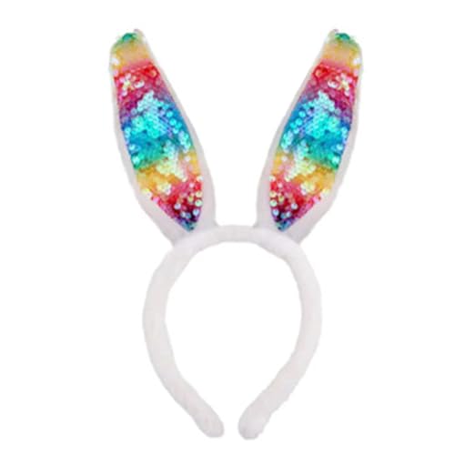 SXRQ Halloween-Aufführungen Kaninchen-Ohr-Haarband, Plüsch-Pailletten, Kaninchen, Ohr, Stirnbänder, Rollenspiel, Anime-Charakter-Haarband für Frauen für Erwachsene, Anime-Charakter, Cosplay SXRQ Halloween-Aufführungen Kaninchen-Ohr-Haarband, Plüsch-Pailletten, Kaninchen, Ohr, Stirnbänder, Rollenspiel, Anime-Charakter-Haarband für Frauen für Erwachsene, Anime-Charakter, Cosplay von SXRQ