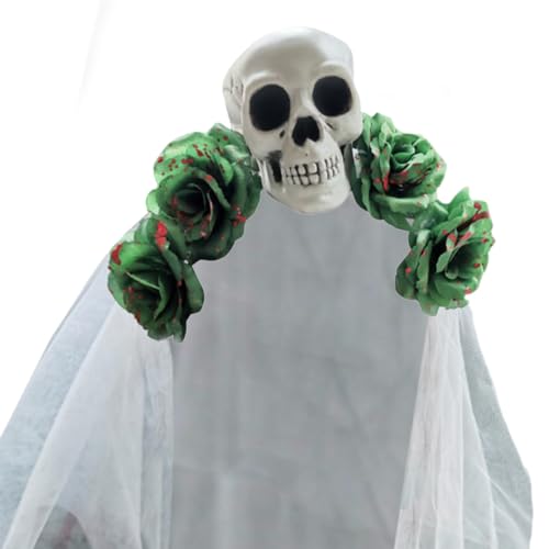 SXRQ Halloween-Rosen-Stirnbänder, verstellbar, Horror-Haarreifen, modische Kopfbedeckung für Kostümpartys von SXRQ