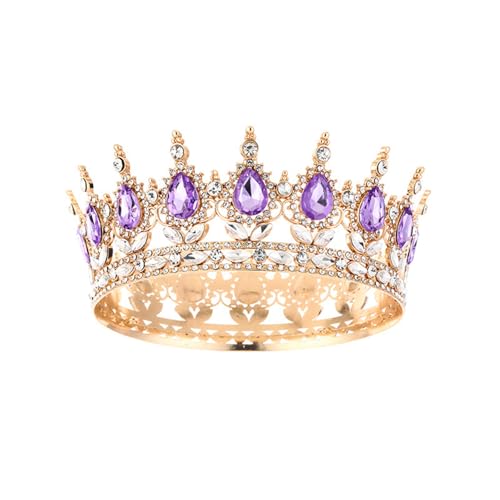 SXRQ Modische Strass-Kronen für Damen, Kostümzubehör, Stirnband für Braut, Blumenpartys und Halloween-Kostüme, Braut-Kopfschmuck SXRQ Modische Strass-Kronen für Damen, Kostümzubehör, Stirnband für Braut, Blumenpartys und Halloween-Kostüme, Braut-Kopfschmuck von SXRQ