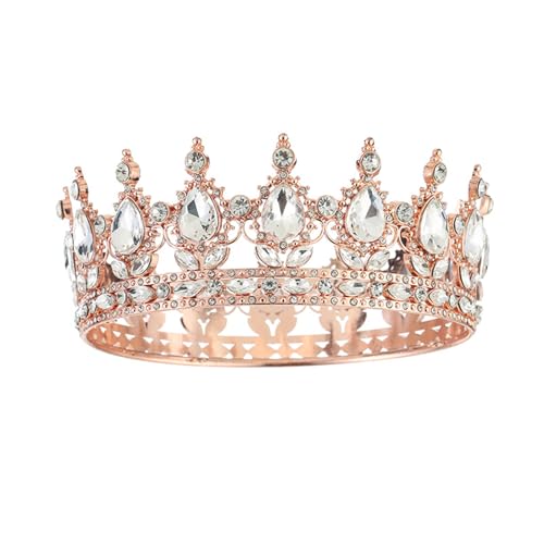 SXRQ Modische Strass-Kronen für Damen, Kostümzubehör, Stirnband für Braut, Blumenpartys und Halloween-Kostüme, Braut-Kopfschmuck SXRQ Modische Strass-Kronen für Damen, Kostümzubehör, Stirnband für Braut, Blumenpartys und Halloween-Kostüme, Braut-Kopfschmuck von SXRQ